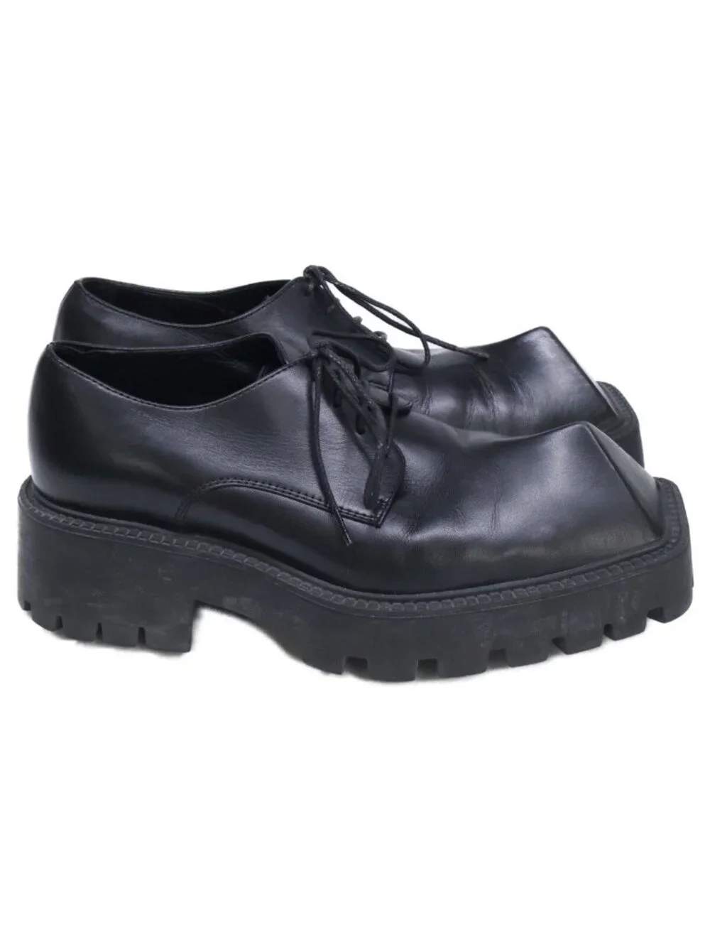 Balenciaga Rhino Square Hapi Ramid Toe Derby Shoes